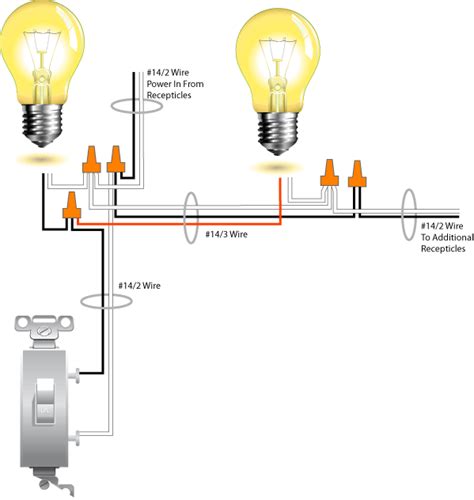 run multiple lights from single junction box|connecting multiple light fixtures to one switch.